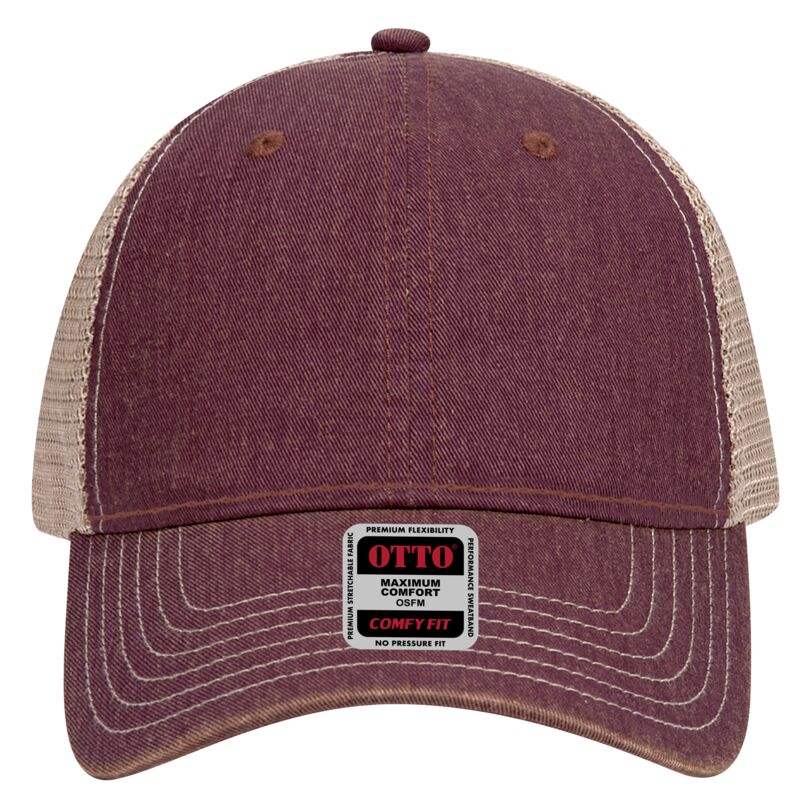 OTTO Cap OTTO CAP 6 Panel Low Profile Mesh Back Trucker Dad Hat 121-1297 OTTO CAP 6 Panel Low Profile Mesh Back Trucker Dad Hat Thumbnail