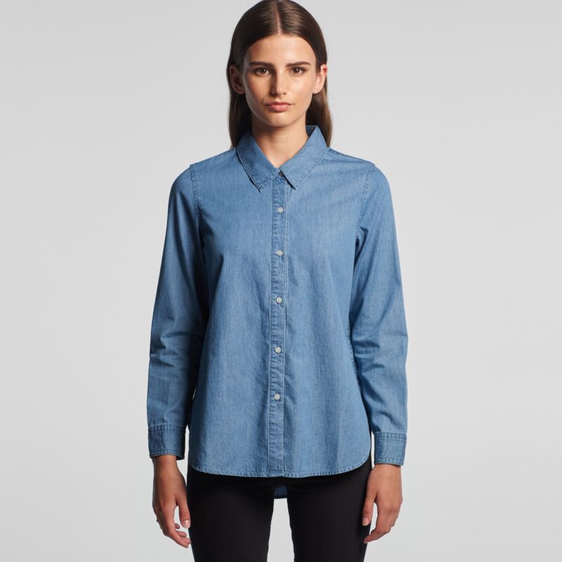 AS Colour WOS BLUE DENIM SHIRT 4042 WOS BLUE DENIM SHIRT Thumbnail