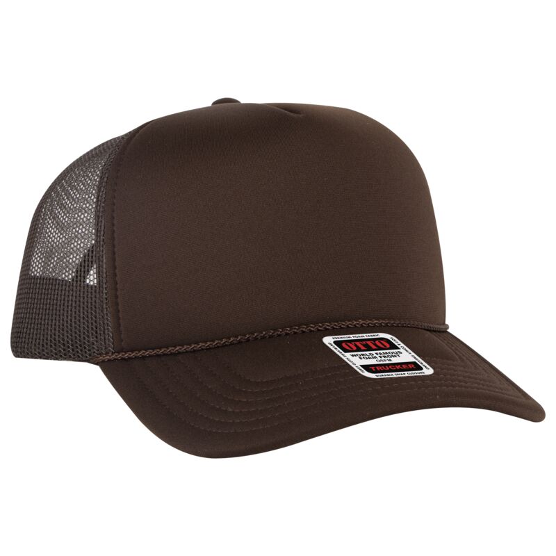 OTTO Cap OTTO CAP 5 Panel High Crown Mesh Back Trucker Hat 3932-1 OTTO CAP 5 Panel High Crown Mesh Back Trucker Hat Thumbnail