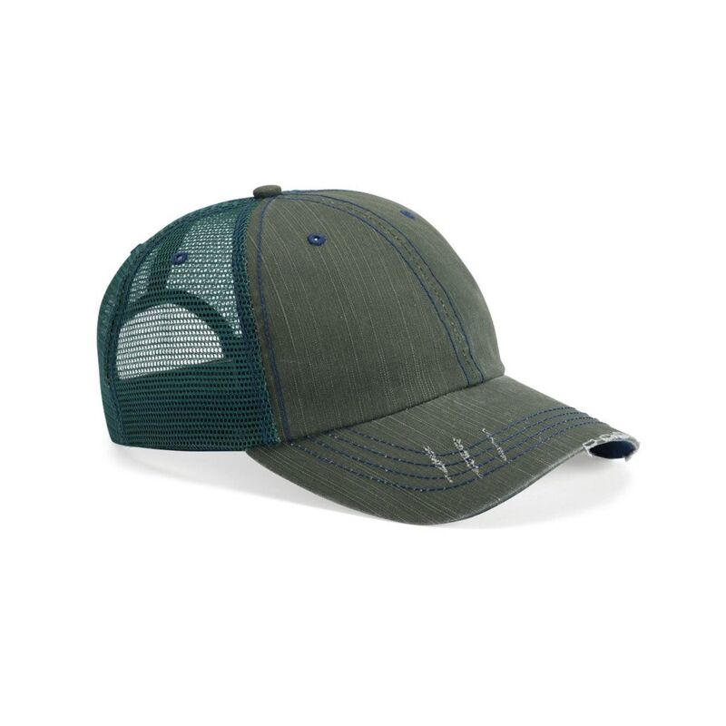 Mega Cap Herringbone Unstructured Trucker Cap 6990 Herringbone Unstructured Trucker Cap Thumbnail