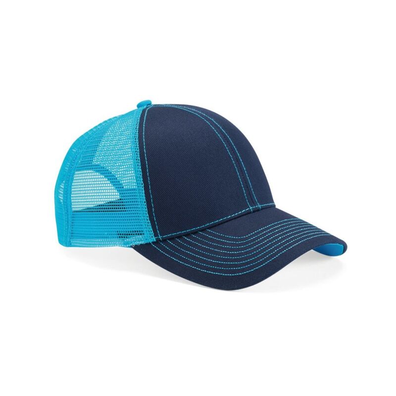 Mega Cap Contrast Stitch Trucker Cap 7641 Contrast Stitch Trucker Cap Thumbnail