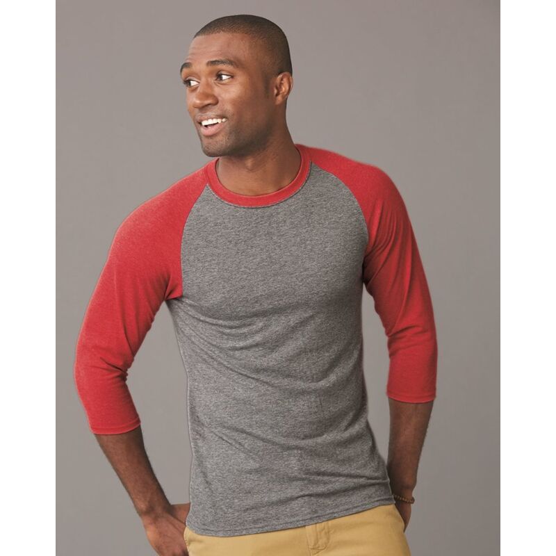 Jerzees Triblend Baseball Raglan T-Shirt 601RR Triblend Baseball Raglan T-Shirt Thumbnail