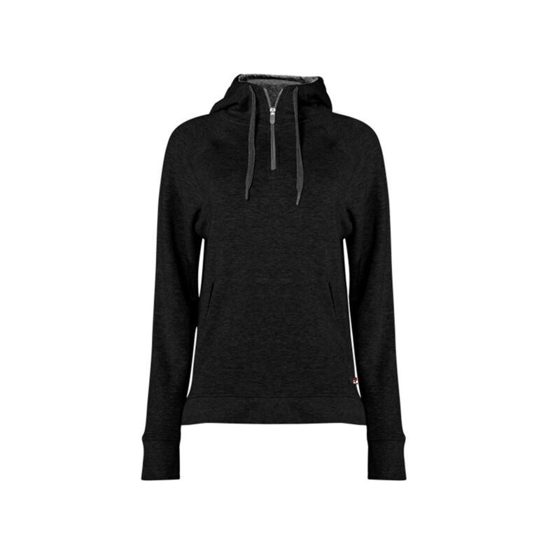 Badger Women's Fitflex French Terry Hooded Quarter-Zip 1051 Women's Fitflex French Terry Hooded Quarter-Zip Thumbnail