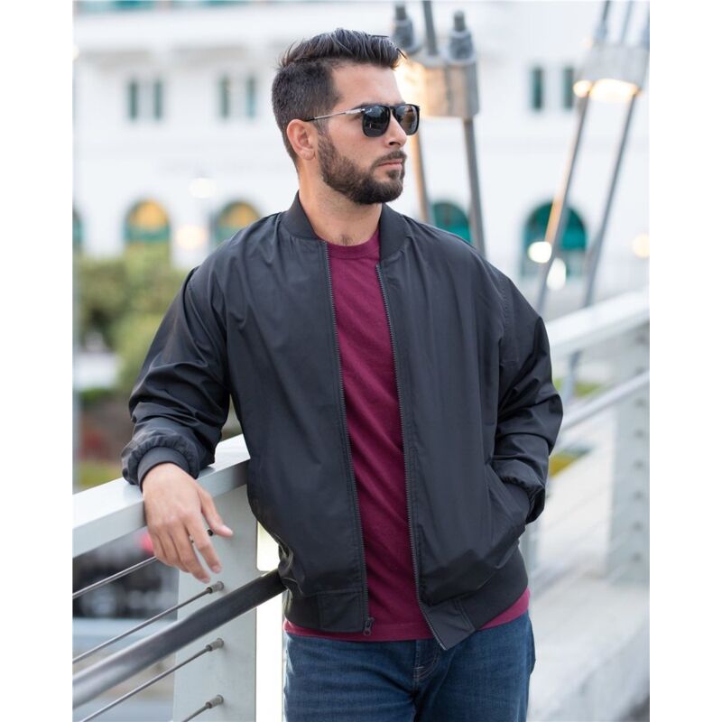 Independent Trading Co. Lightweight Bomber Jacket EXP52BMR Lightweight Bomber Jacket Thumbnail