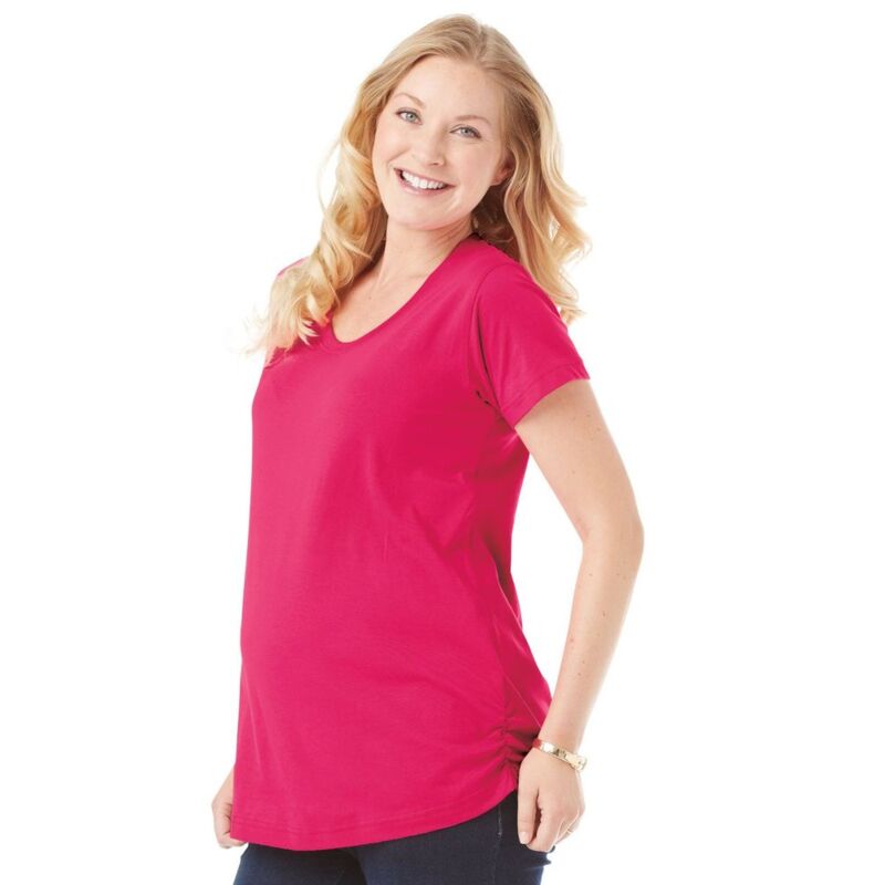 LAT Women's Maternity Scoop Neck Fine Jersey Tee 3509 Women's Maternity Scoop Neck Fine Jersey Tee Thumbnail