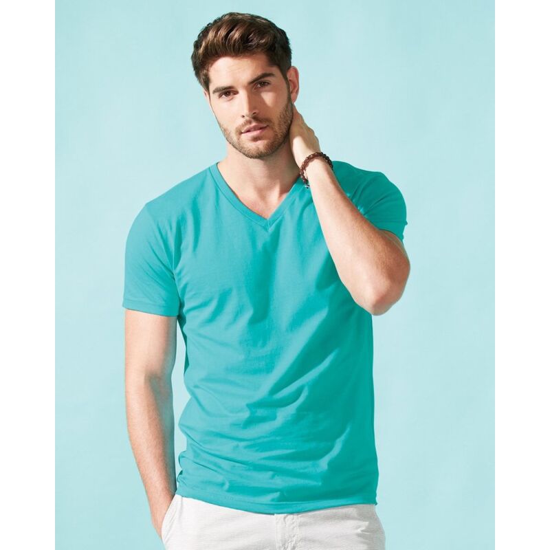 Next Level Apparel Cotton Short Sleeve V 3200 Cotton Short Sleeve V Thumbnail