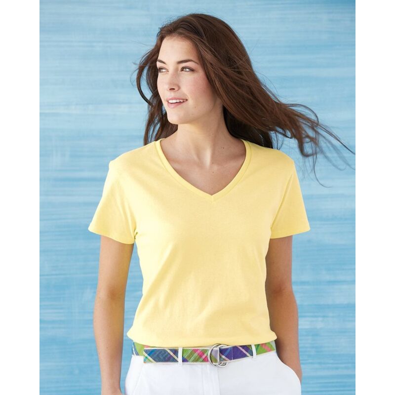 Gildan Heavy Cotton™ Women’s V-Neck T-Shirt 5V00L Heavy Cotton™ Women’s V-Neck T-Shirt Thumbnail