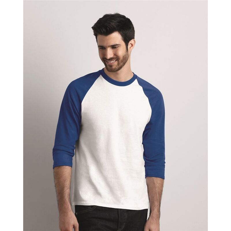 Gildan Heavy Cotton™ Raglan Three-Quarter Sleeve T-Shirt 5700 Heavy Cotton™ Raglan Three-Quarter Sleeve T-Shirt Thumbnail