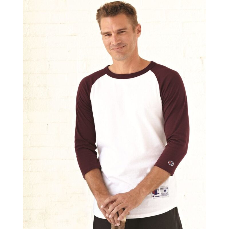 Champion Three-Quarter Raglan Sleeve Baseball T-Shirt T137 Three-Quarter Raglan Sleeve Baseball T-Shirt Thumbnail