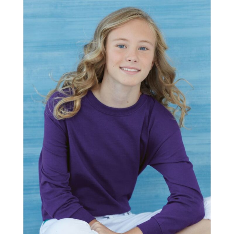 Gildan Heavy Cotton™ Youth Long Sleeve T-Shirt 5400B Heavy Cotton™ Youth Long Sleeve T-Shirt Thumbnail