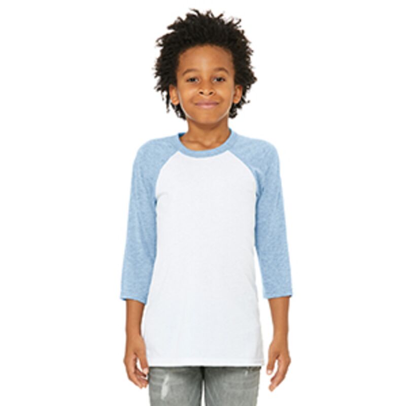 Bella + Canvas Youth 3/4-Sleeve Baseball T-Shirt 3200Y Youth 3/4-Sleeve Baseball T-Shirt Thumbnail