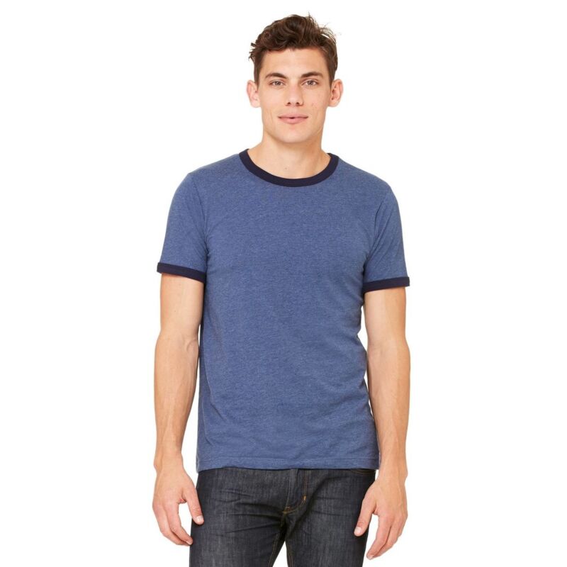 Bella + Canvas Jersey Heather Ringer Tee 3055 Jersey Heather Ringer Tee Thumbnail